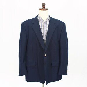 Bert Pulitzer 54R Navy Blazer Sport Coat Jacket 2-Button Solid Y419